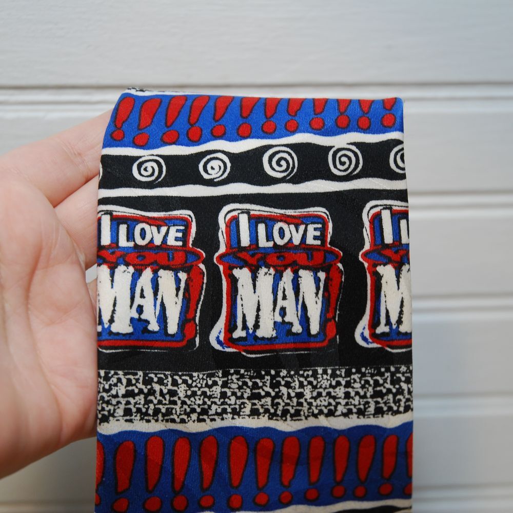 Vintage Budweiser Tie Bud Light Beer 1996 "I Love You Man" necktie Accessory